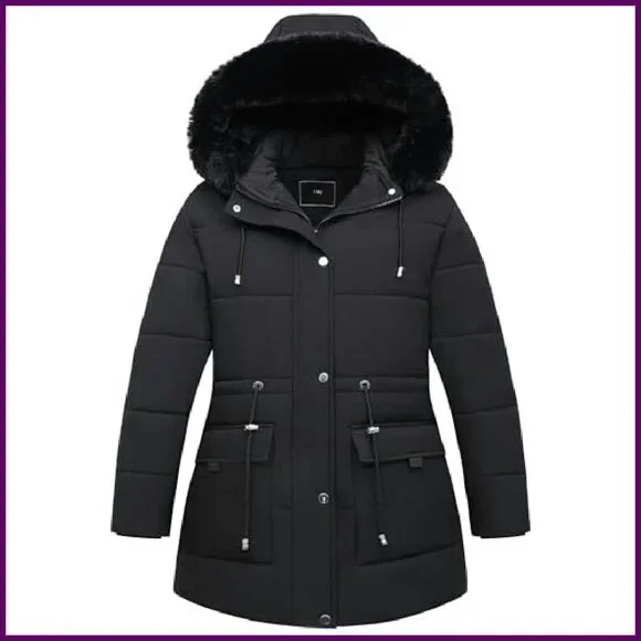 Plus Size Down Parka JacketWaterproof Windproof Winter Coat